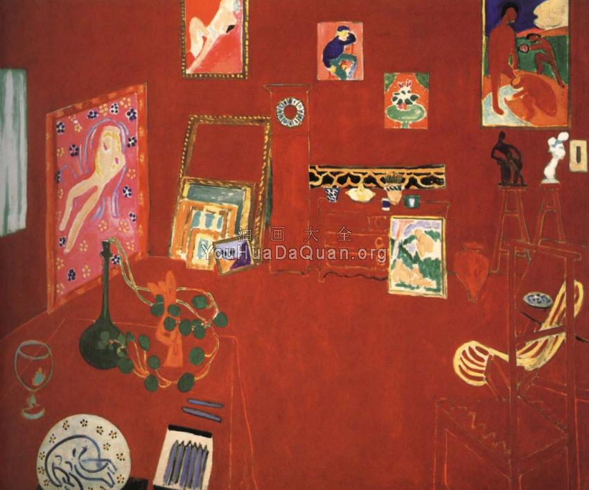 红色的画室 - 亨利·马蒂斯